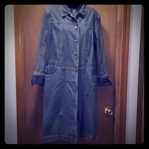 Newport News Blue Denim Coat